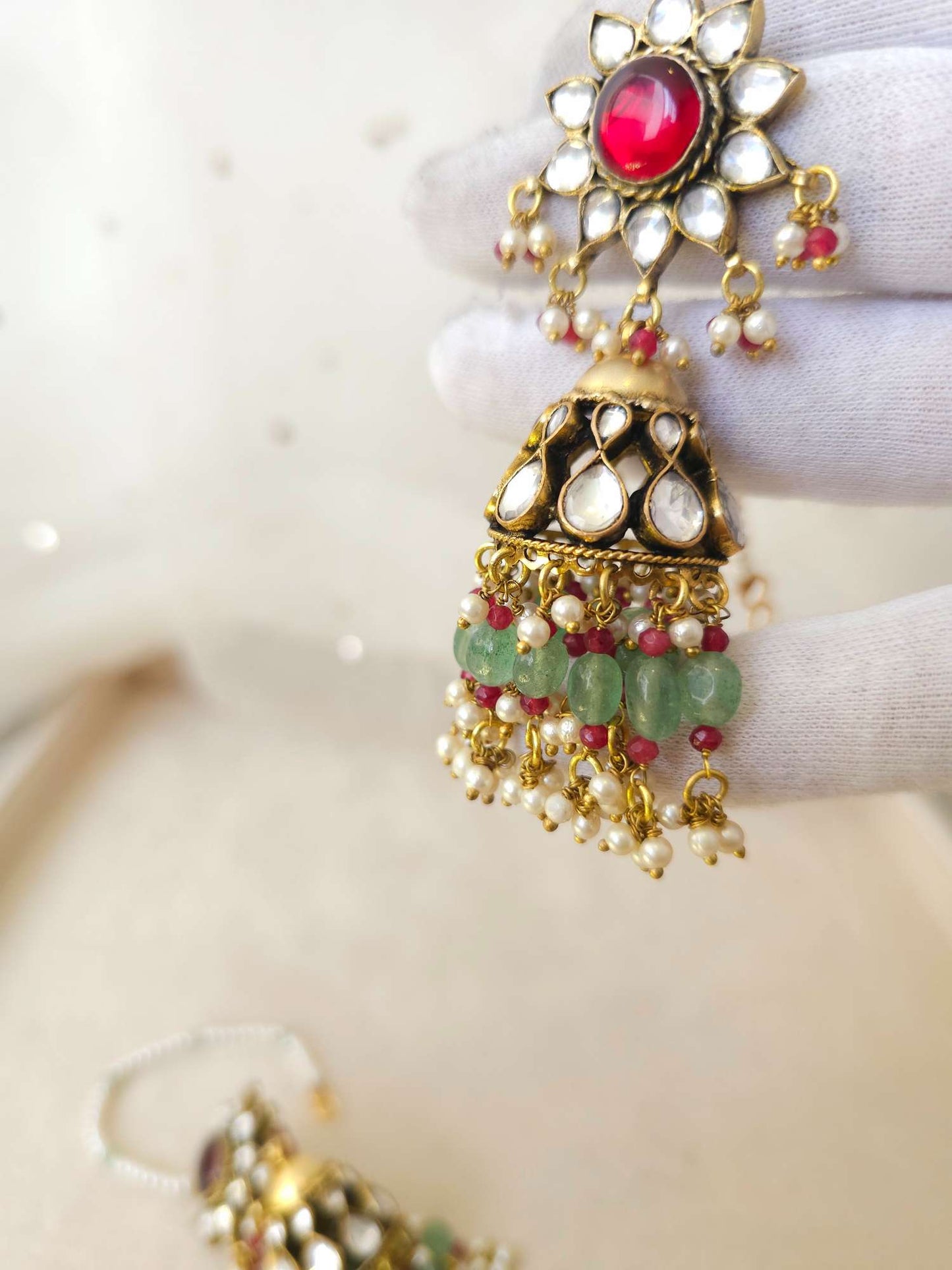 Mradu-Rasa Jhumka earrings