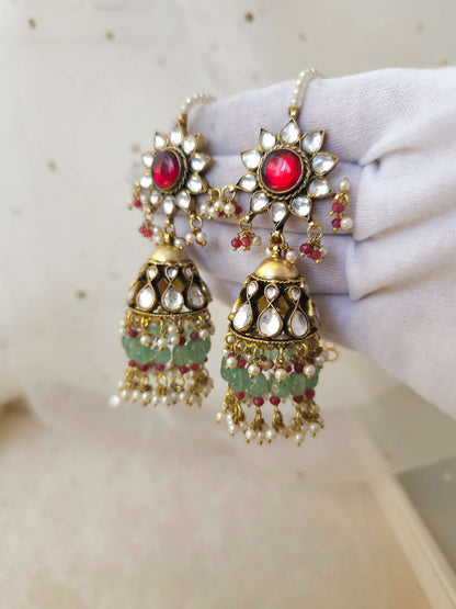 Mradu-Rasa Jhumka earrings