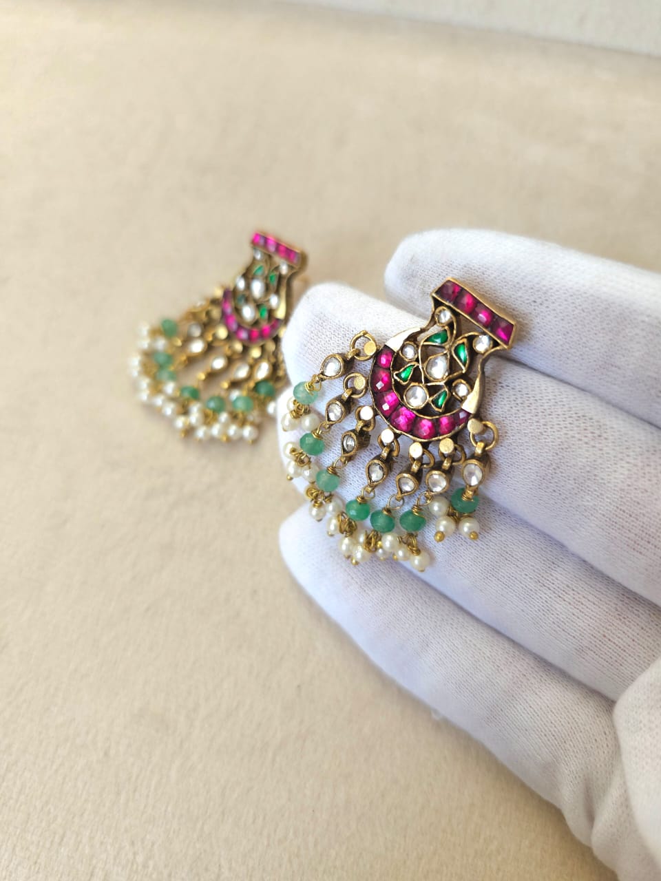 Pushkara rhodolite studs