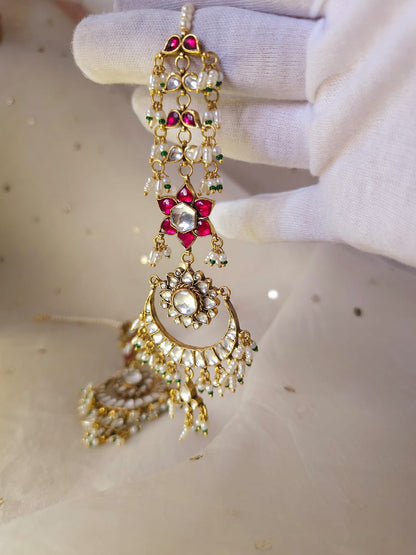 Scarlet lotus chandbali