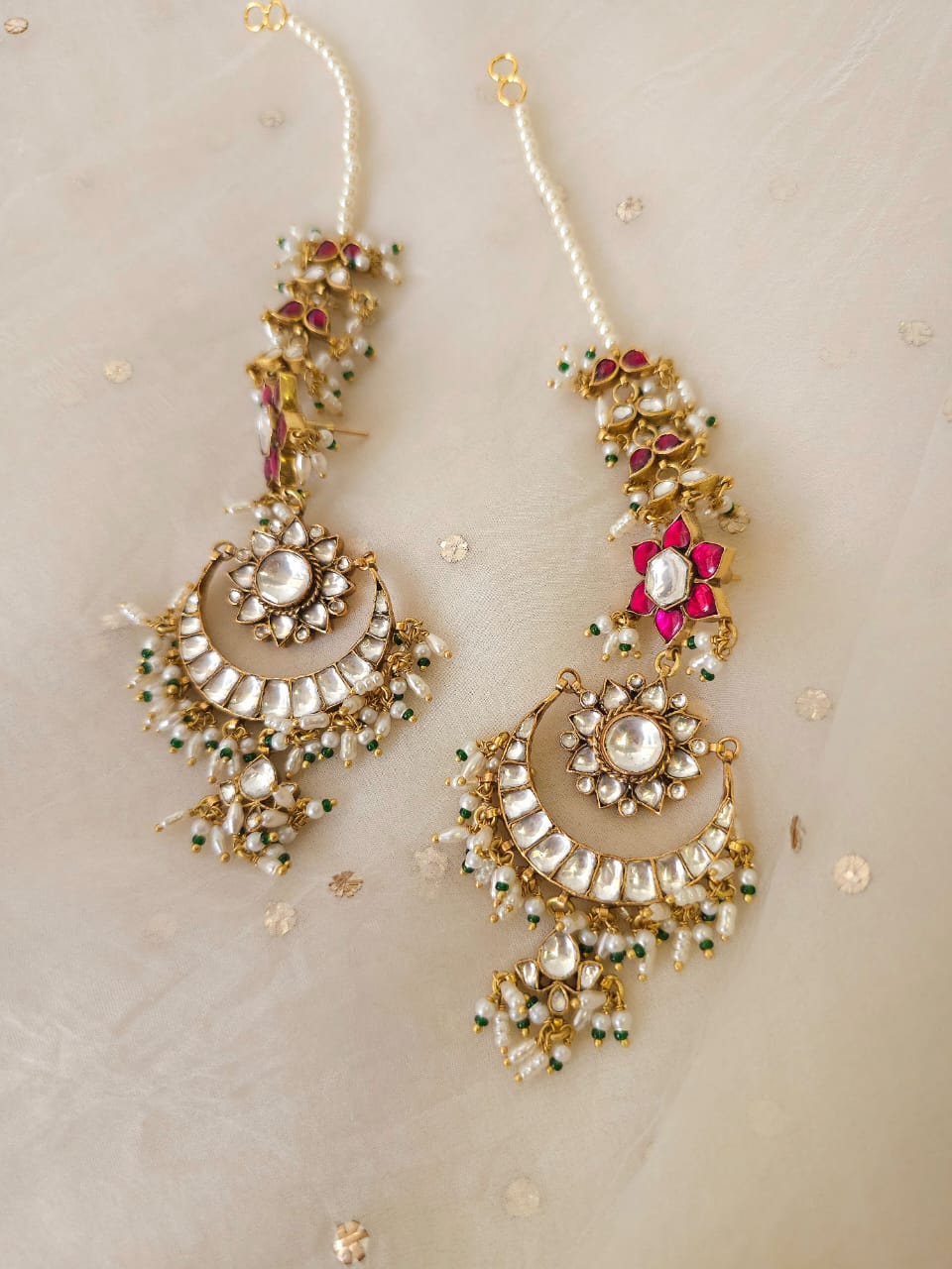 Scarlet lotus chandbali