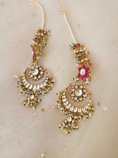 Scarlet lotus chandbali
