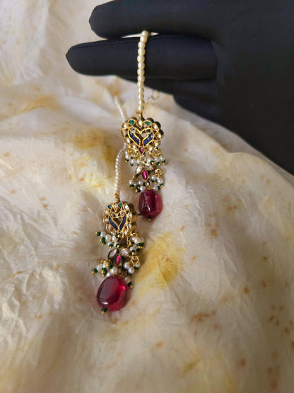 Totem silver earrings