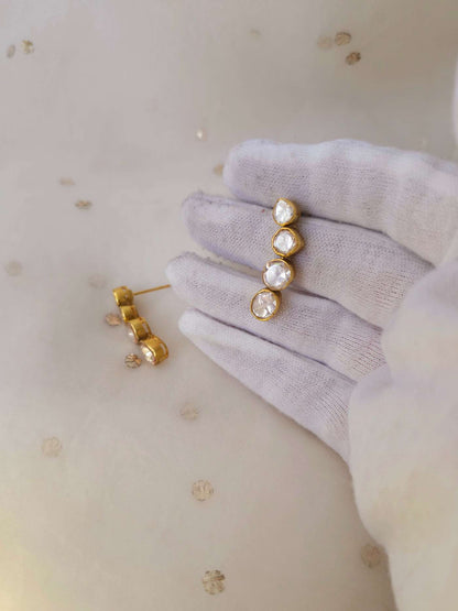 Heart of Jaipur polki earrings
