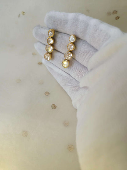 Heart of Jaipur polki earrings