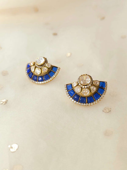 Blue moon silver studs
