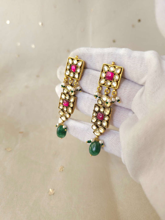 Mradu-rasa long earrings