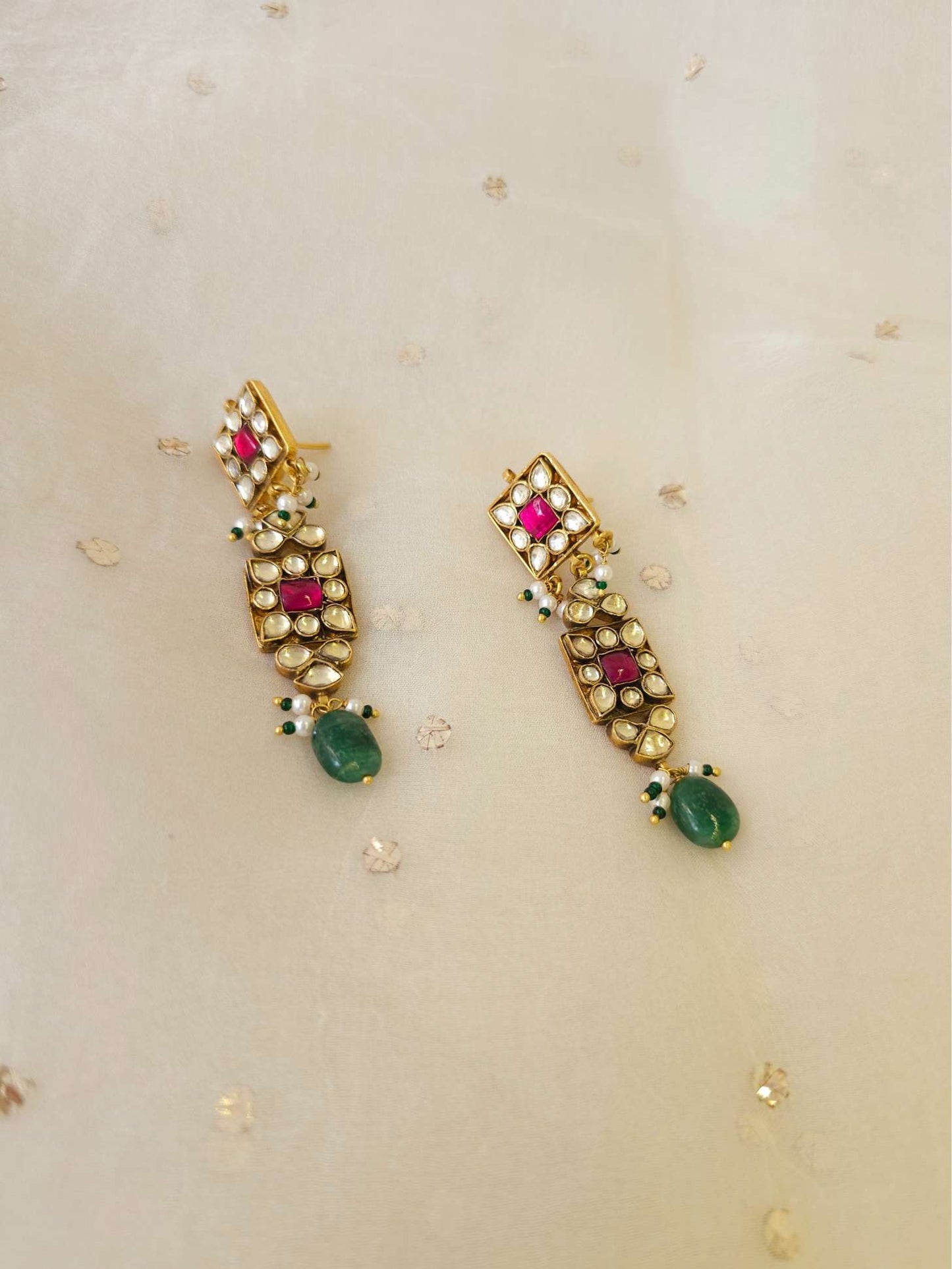 Mradu-rasa long earrings