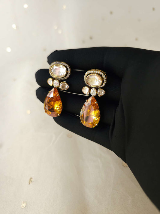 Palmeria silver earrings