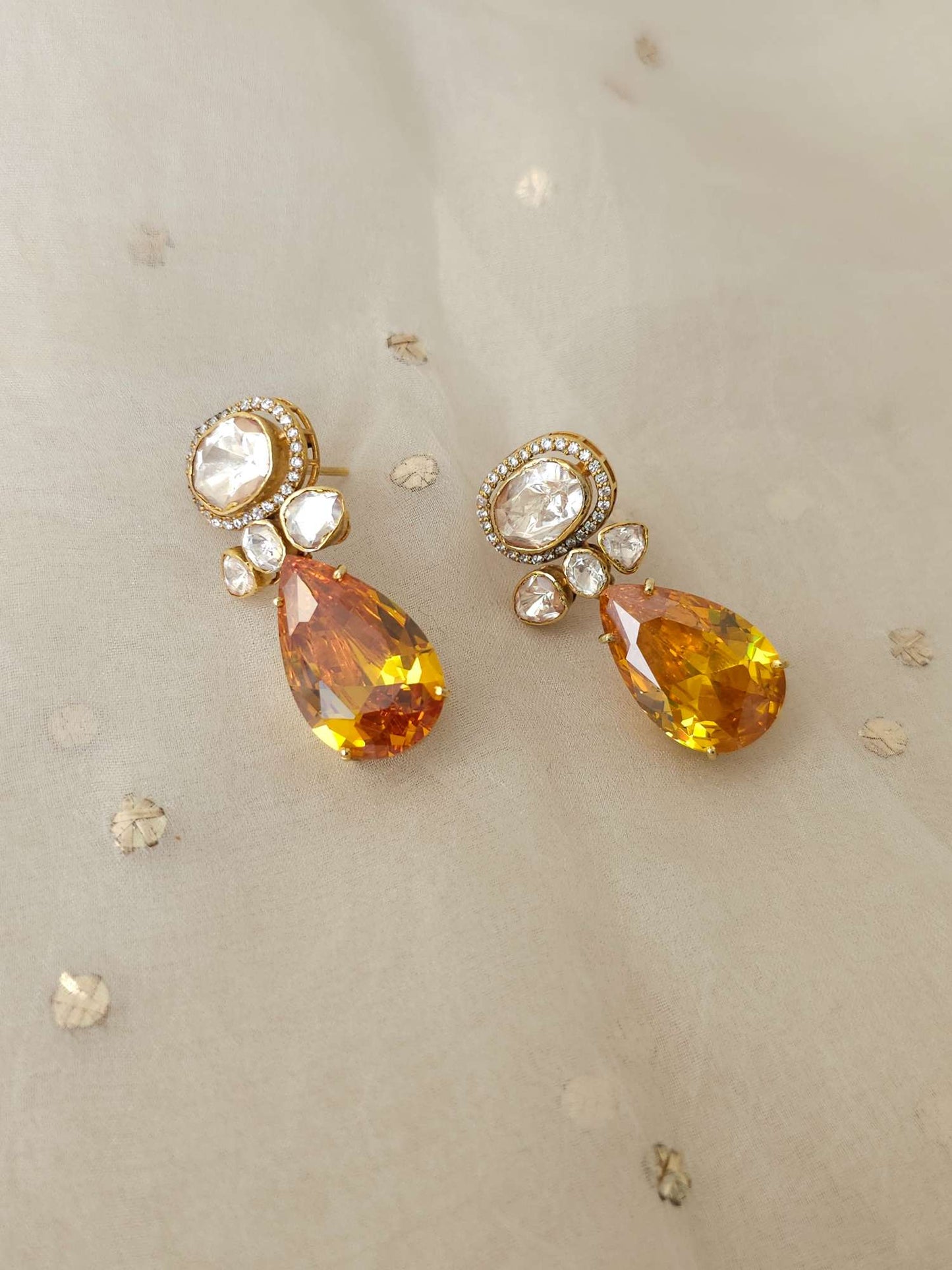 Palmeria silver earrings