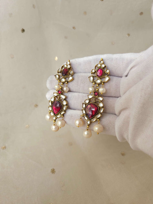 Pushkar mahogany earrings