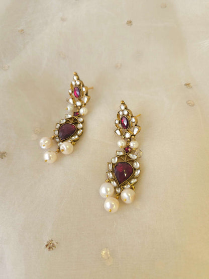 Pushkar mahogany earrings