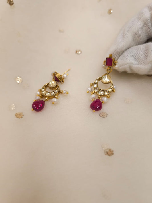 Rakta kamal light earrings