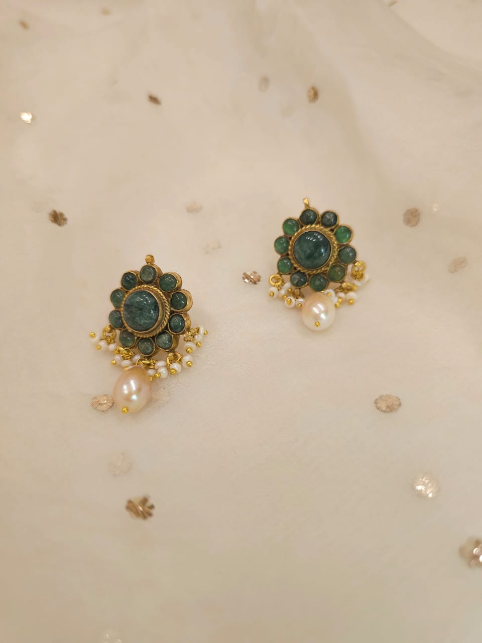 Falak phool pearl studs