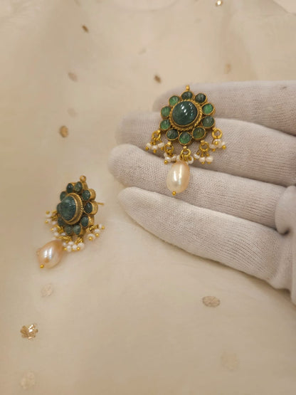 Falak phool pearl studs