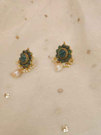 Falak phool pearl studs
