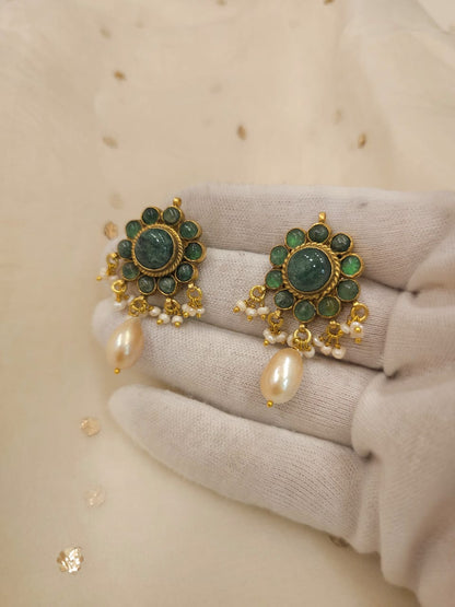 Falak phool pearl studs