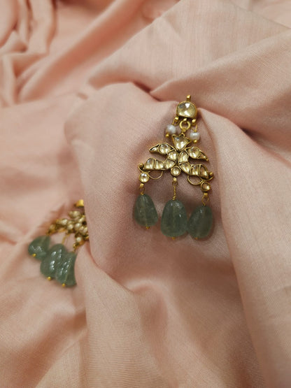 Twin peacock earrings