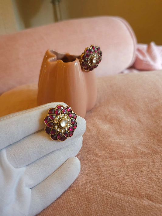 Rhodolite gulkand studs