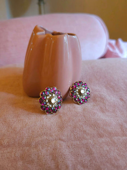 Rhodolite gulkand studs