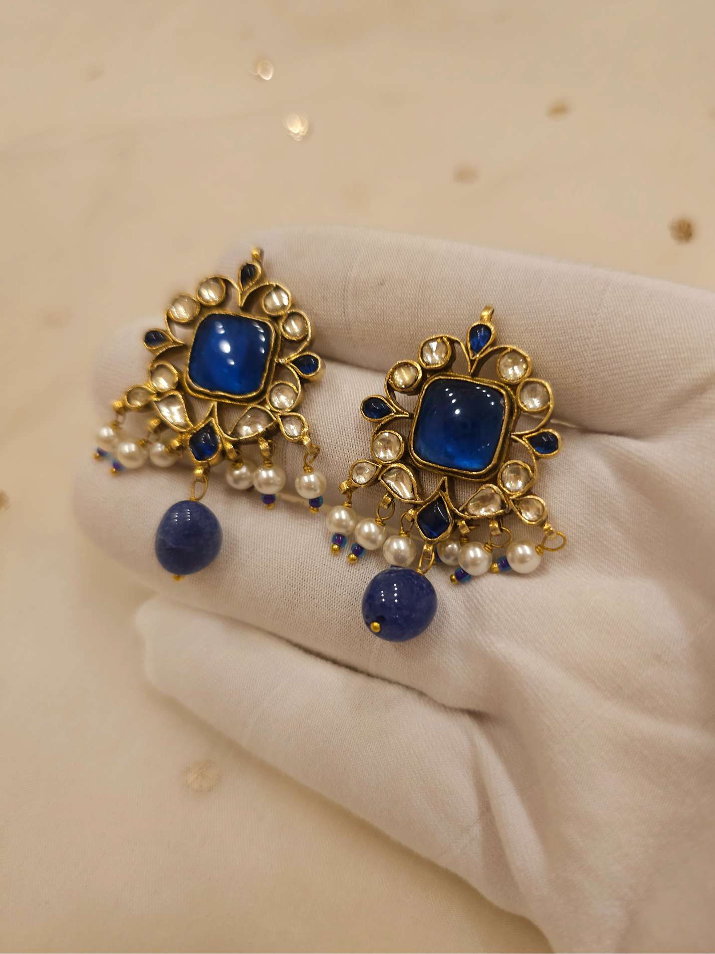 Surajpole admiral silver earrings