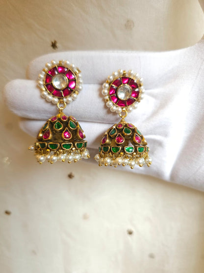 Nainitaal cherry jhumka earrings