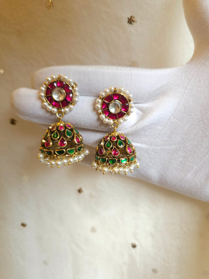 Nainitaal cherry jhumka earrings