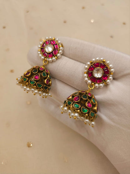 Nainitaal cherry jhumka earrings