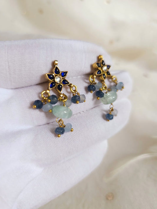 Har-singaar aquamarine small earrings