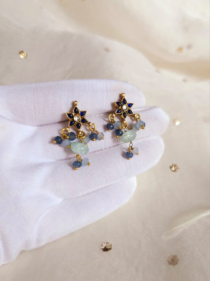 Har-singaar aquamarine small earrings