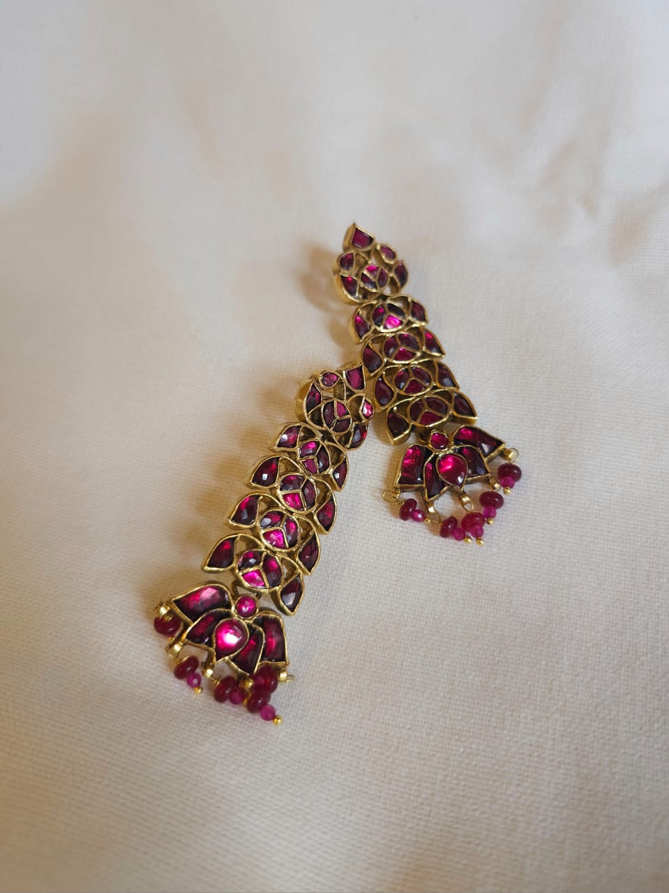 Red regalia earrings