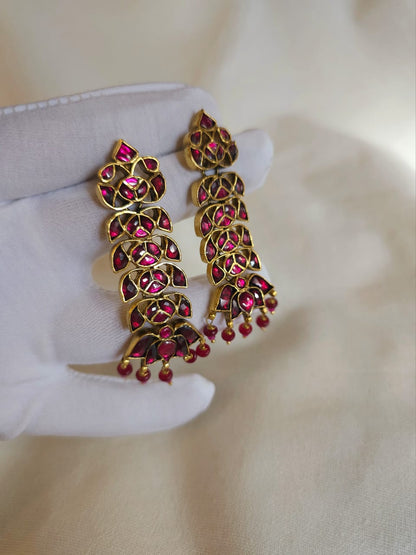 Red regalia earrings