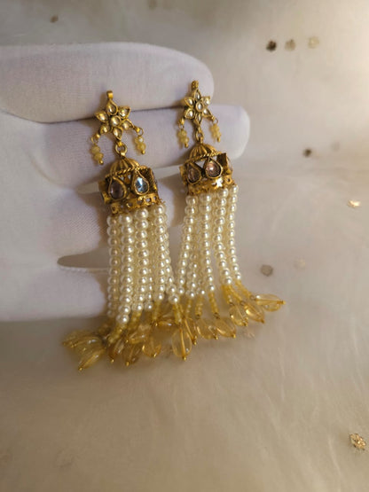Suvarna citrine jhumkas