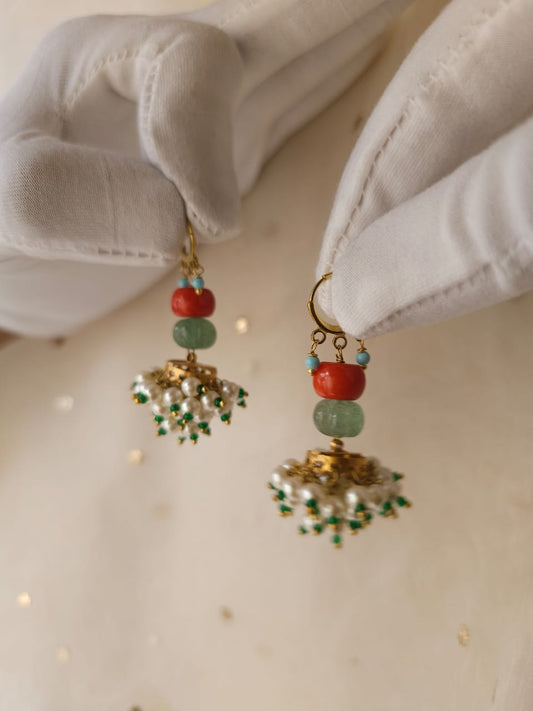 Chilka blush earrings