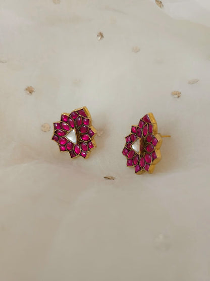 Imperial rose studs