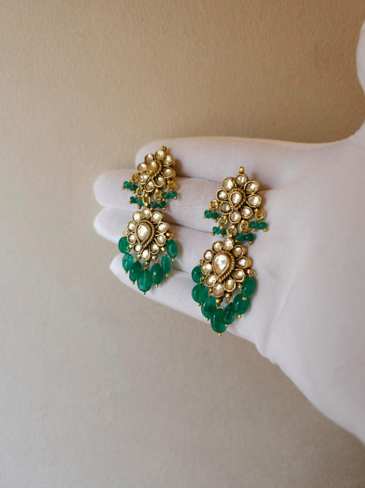 Antique beryl earrings
