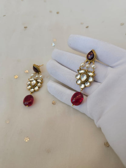 Har singaar mahogany earrings