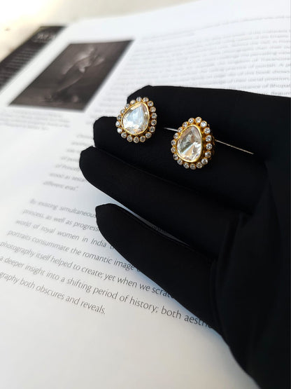 Rose dwar silver studs