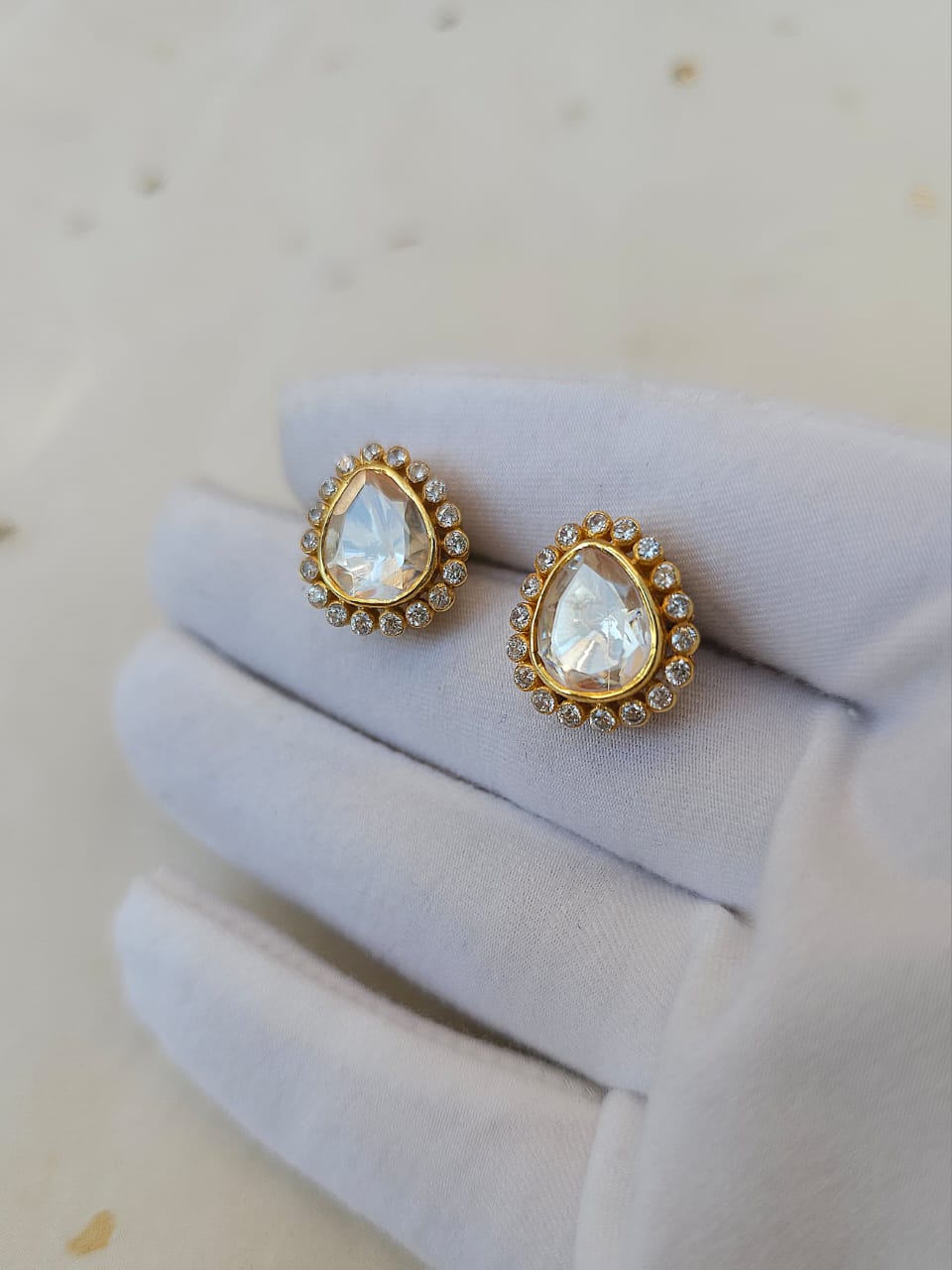 Rose dwar silver studs