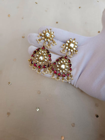 Pride of 19th century alloy earrings