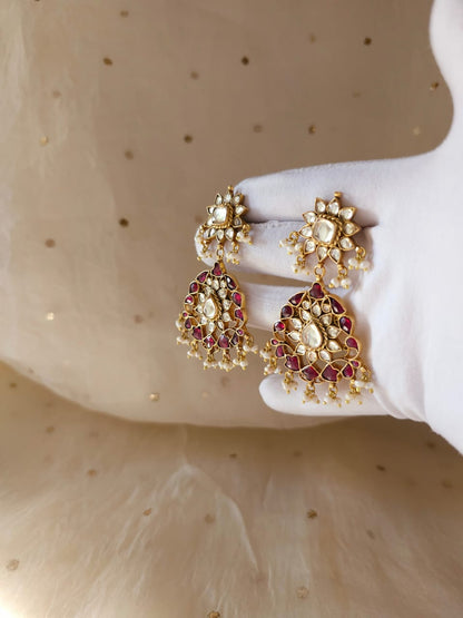Pride of 19th century alloy earrings