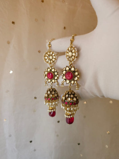 Divine kanchanmala jhumkas