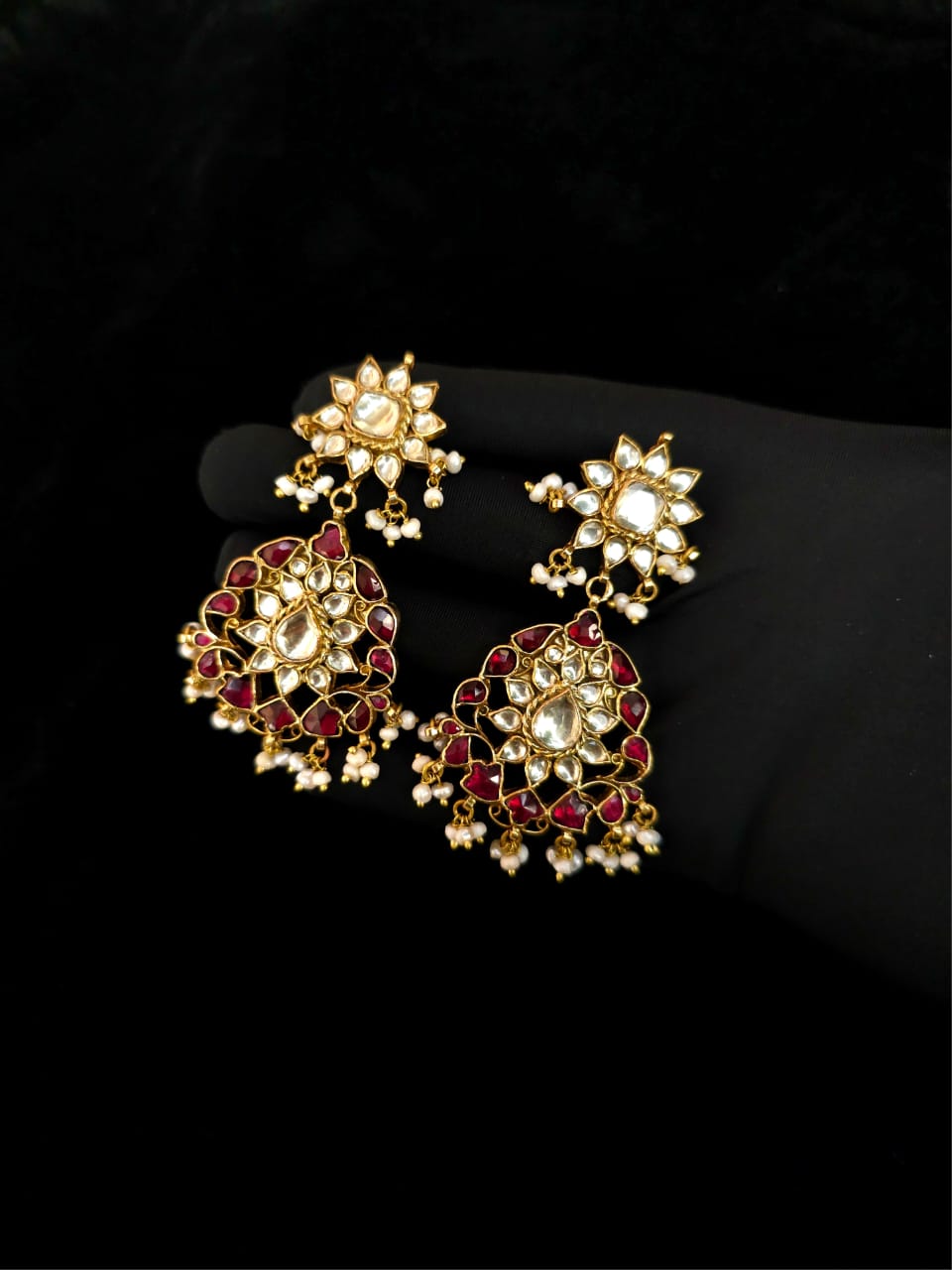 Pride of 19th century silver earrings