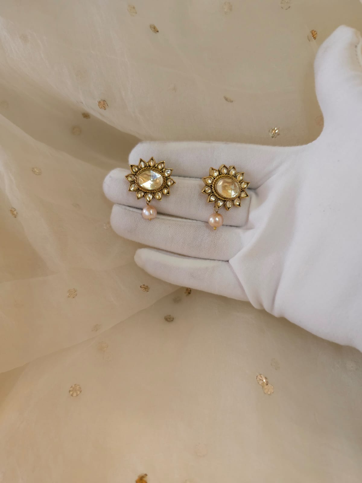 Raas leela pearl studs