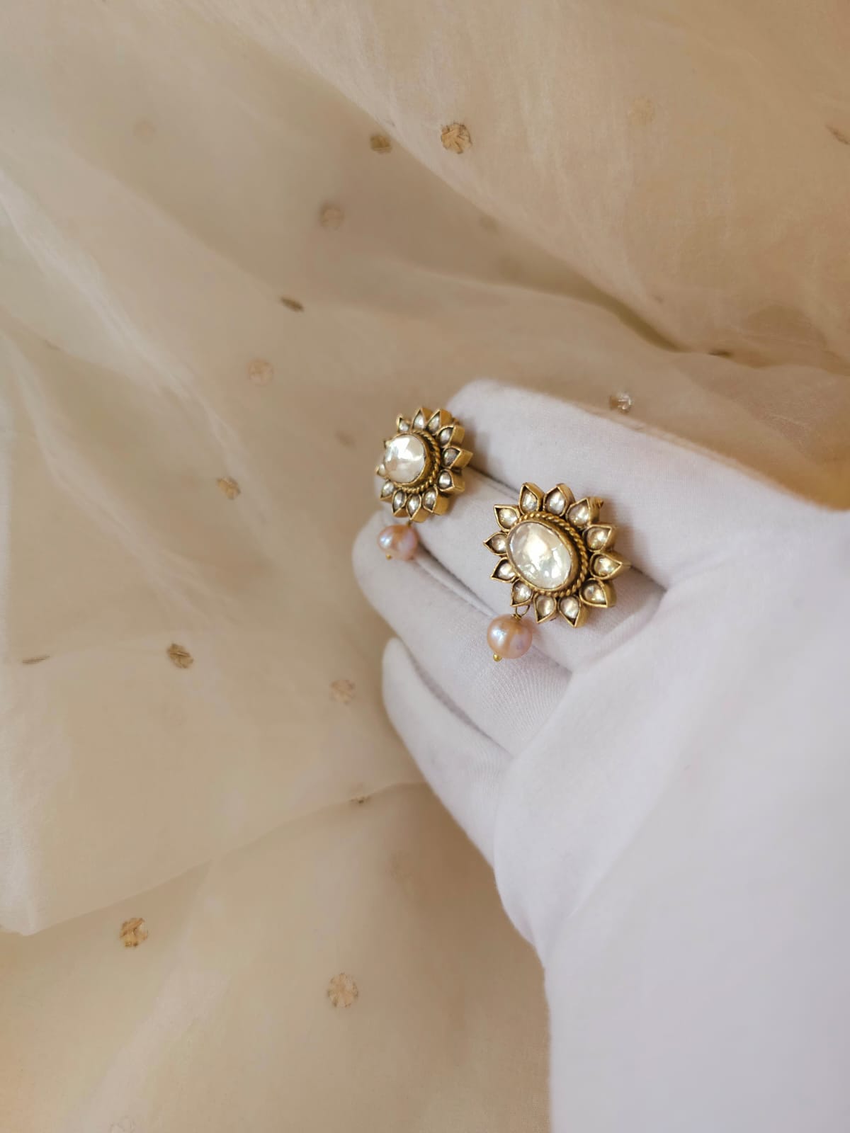 Raas leela pearl studs