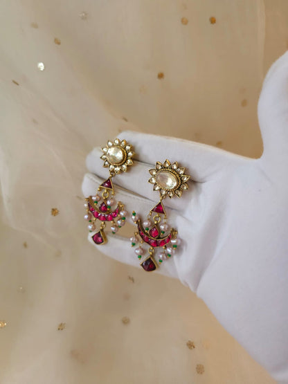 Raas leela moon earrings