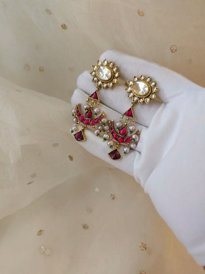 Raas leela moon earrings