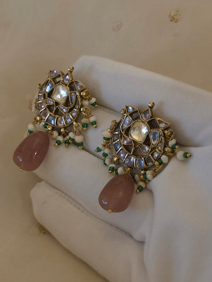 Chinta-mani rouge studs