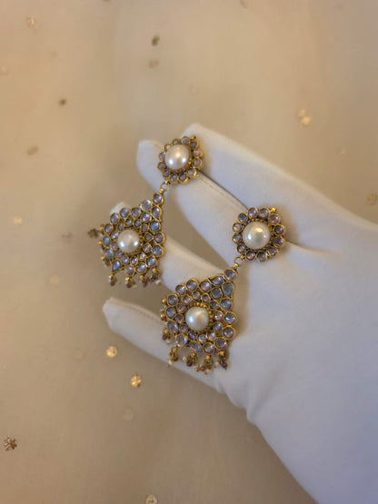 Sandhya jhanki pearl earrings