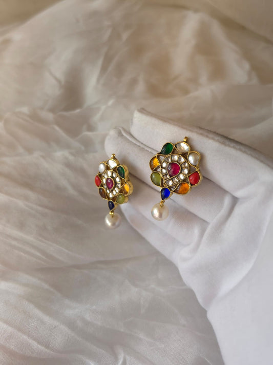 Navgraha pearl studs